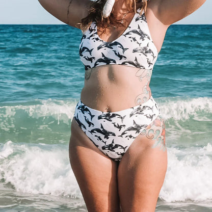 Orca Pod Eco High-Waisted Bikini Bottom - 