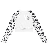 Moonlight Manta Eco Cropped Rash Guard Solid -  - ["Moonlight Manta","rash guard","ray","Wildlife","women"]