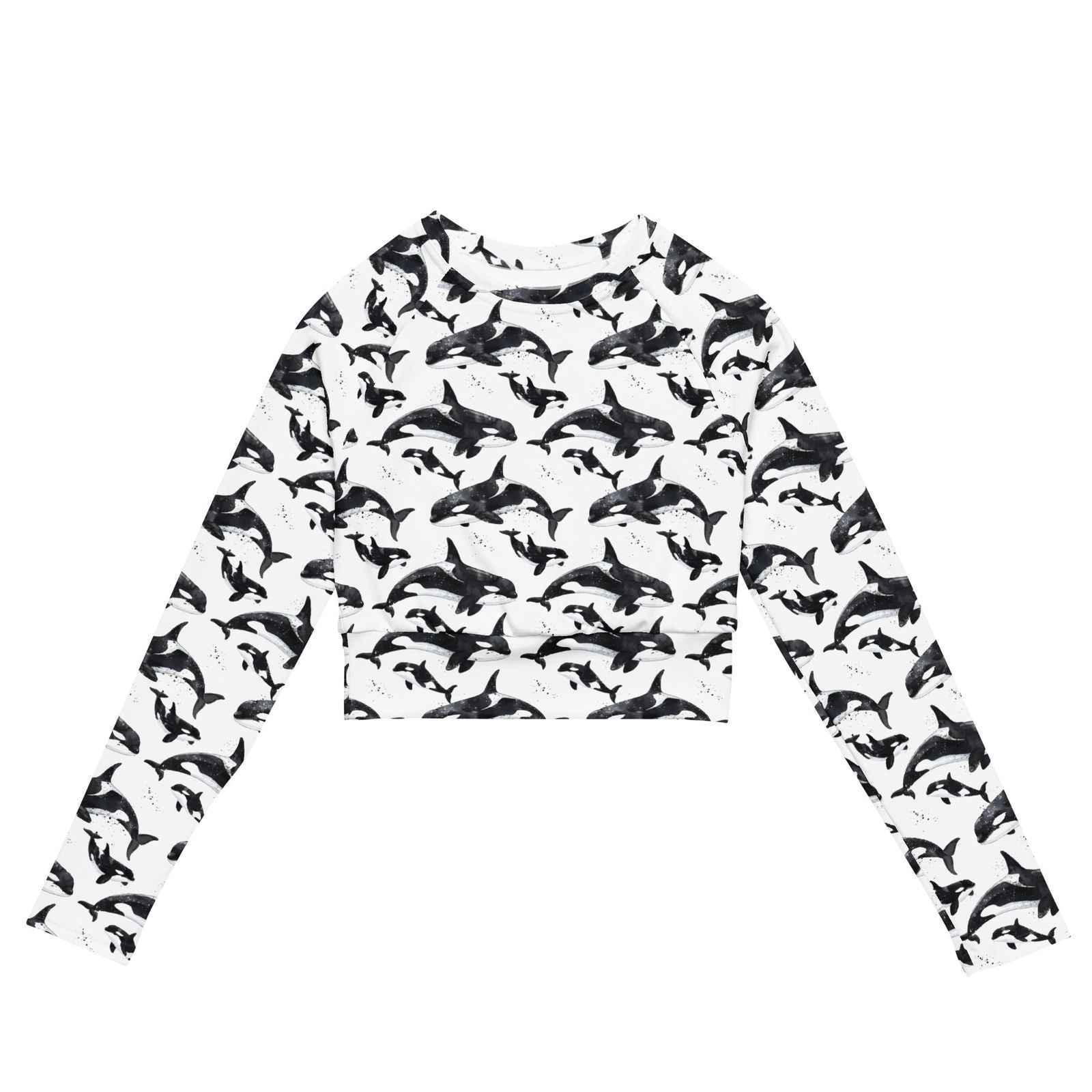 Spotted Eagle Ray Eco Cropped Rash Guard - 