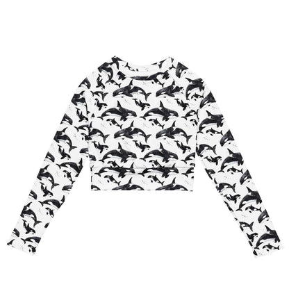Spotted Eagle Ray Eco Cropped Rash Guard - 