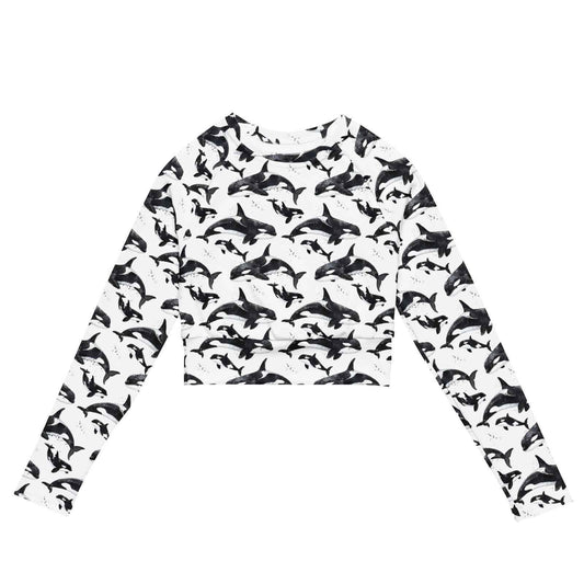 Spotted Eagle Ray Eco Cropped Rash Guard - 