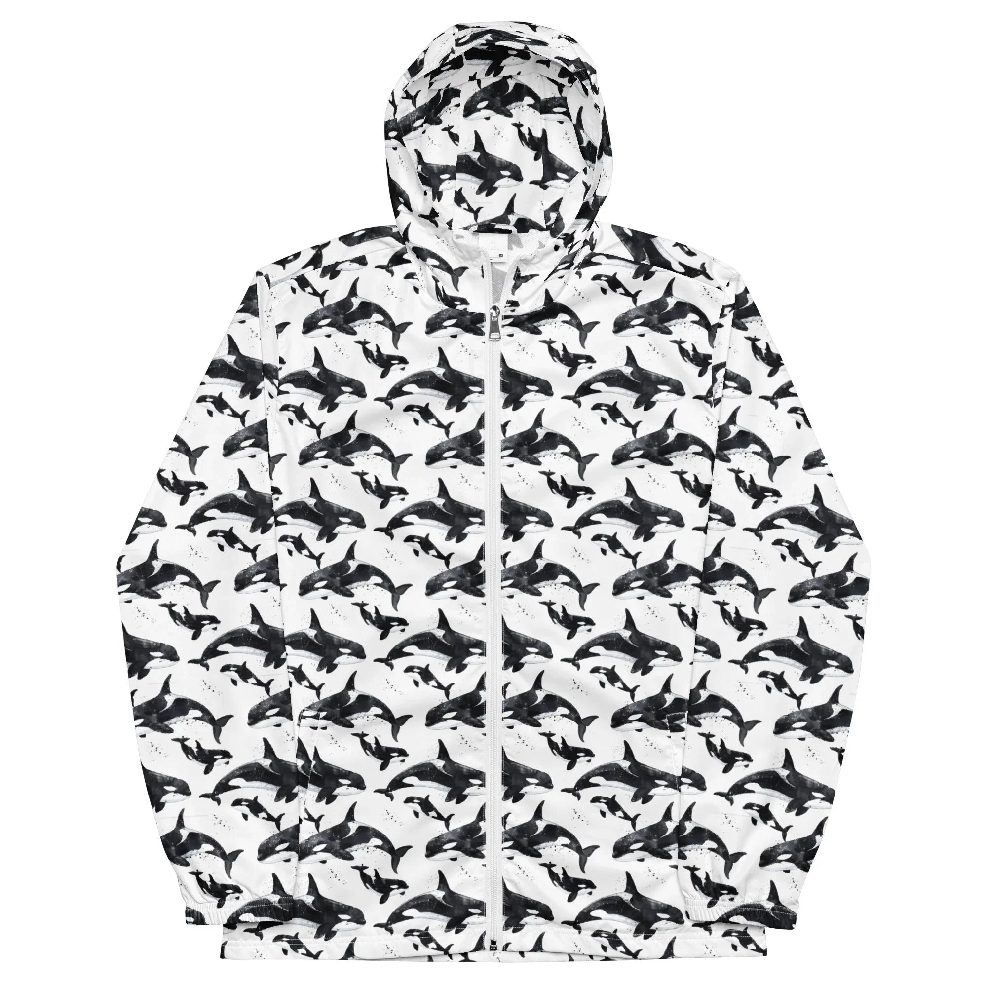 Moonlight Manta Men’s Windbreaker -  - ["Jacket","men","Moonlight Manta","ray","Wildlife"]