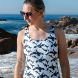Blacktip Shark Drift One-Piece Swimsuit -  - ["shark","shark watch","swim","Wildlife","women"]