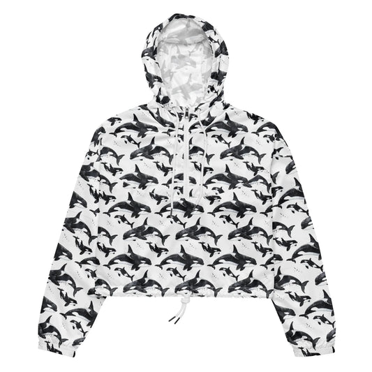 Orca Pod Women’s cropped Windbreaker - 