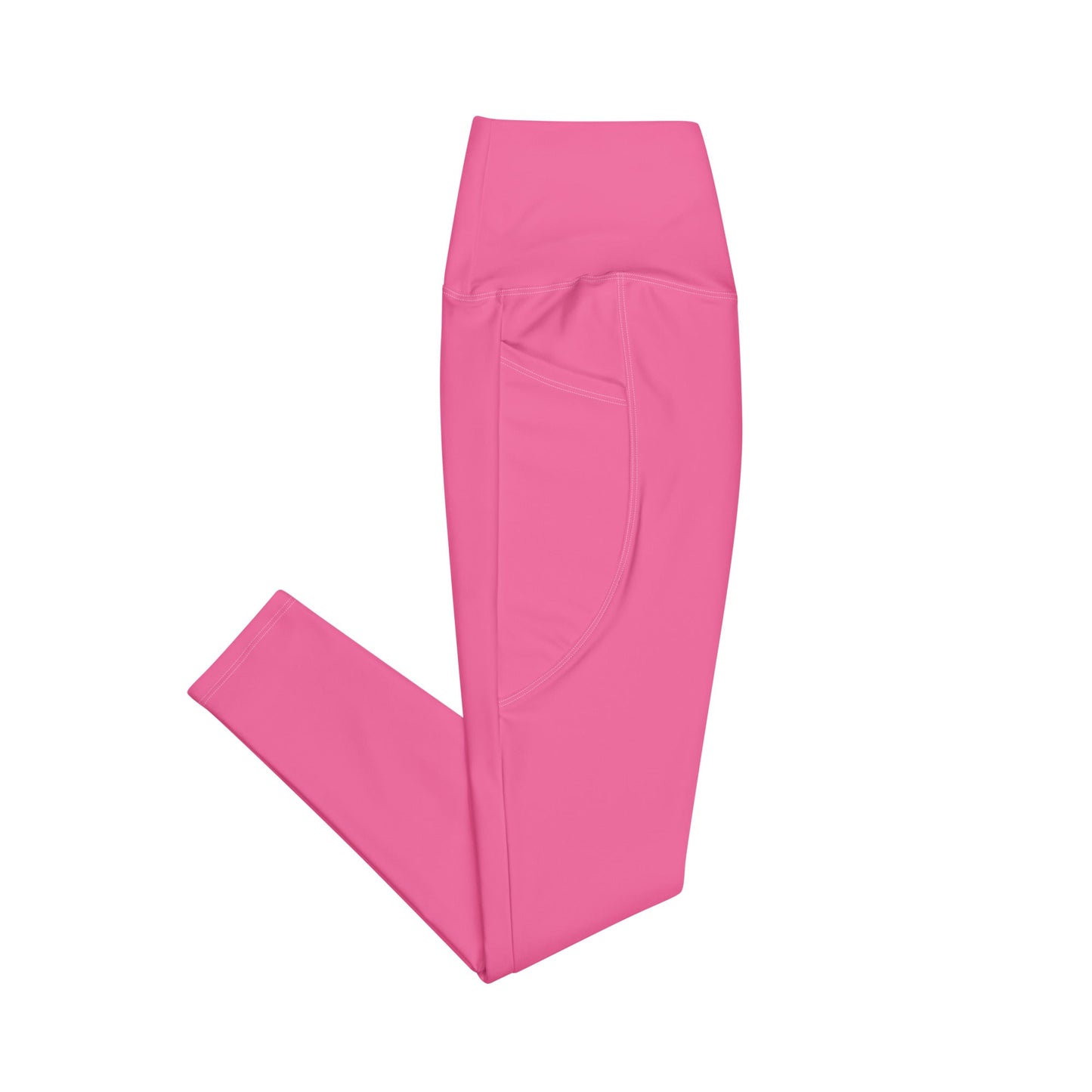 Solid Color Eco Swim Leggings With Pockets - 