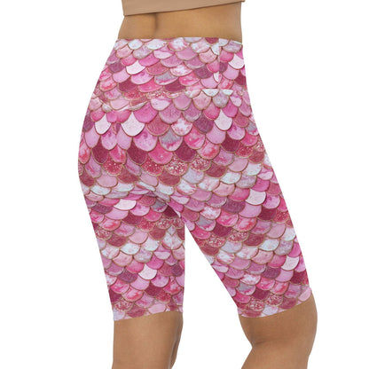 Pink Pearl Mermaid 8" Inch Dive Shorts - 