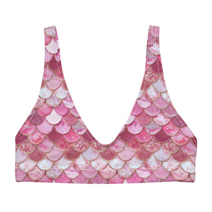 Pink Pearl Mermaid Eco Bikini Top - 