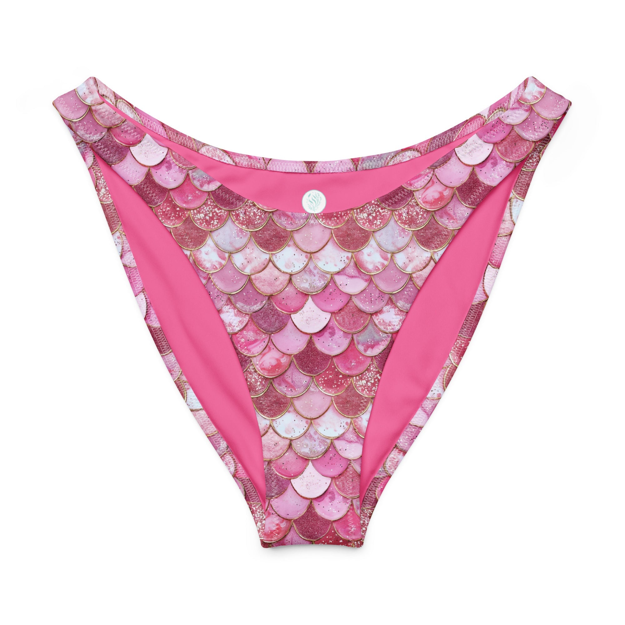 Mermaid Scales Collection Eco High-Leg Cheeky Bikini Bottom -  - ["Blue Lagoon Mermaid","mermaid","swim","women"]