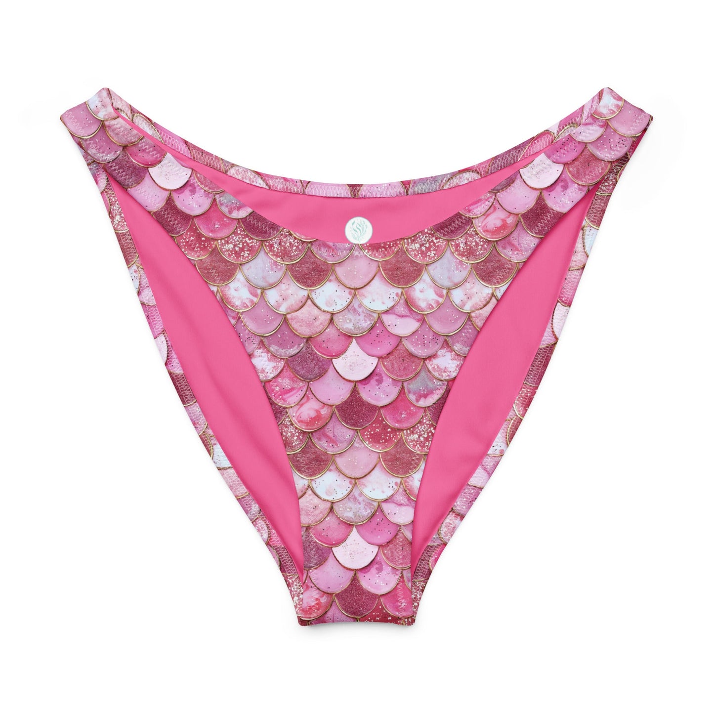 Mermaid Scales Collection Eco High-Leg Cheeky Bikini Bottom - 