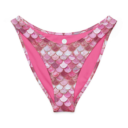 Mermaid Scales Collection Eco High-Leg Cheeky Bikini Bottom - 