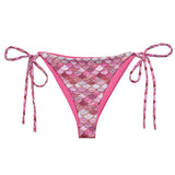 Pink Pearl Mermaid Eco String Bikini Bottom -  - ["mermaid","Pink Pearl Mermaid","swim","women"]