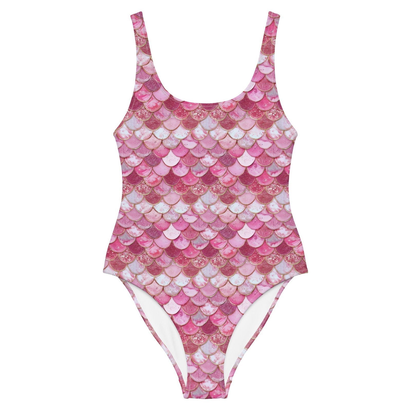 Pink Pearl Mermaid One-Piece Swimsuit -  - ["mermaid","Pink Pearl Mermaid","swim","women"]