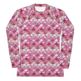 Pink Pearl Mermaid Women's Rash Guard -  - ["mermaid","Pink Pearl Mermaid","rash guard","women"]