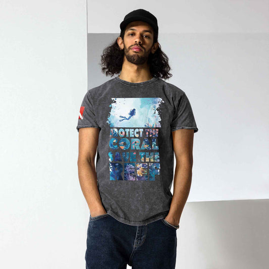 Save The Reef Faded Men's T-Shirt - 