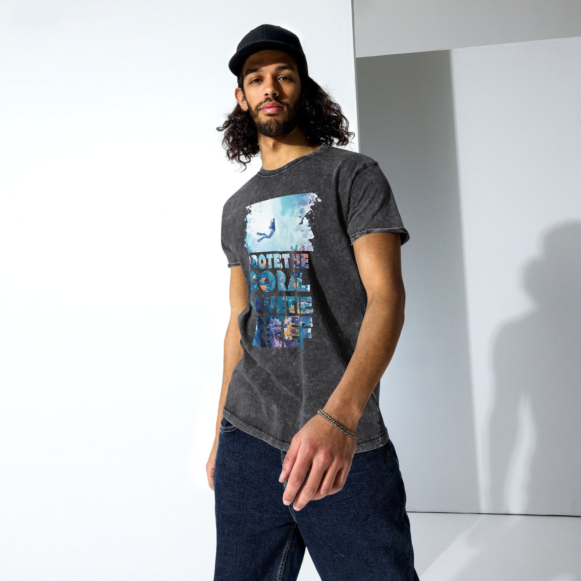 Save The Reef Faded Men's T-Shirt - 