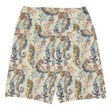 Oceanic Sea Turtle 4" Inch Dive Shorts -  - ["coral","Oceanic Sea Turtle","Short","turtle","women"]