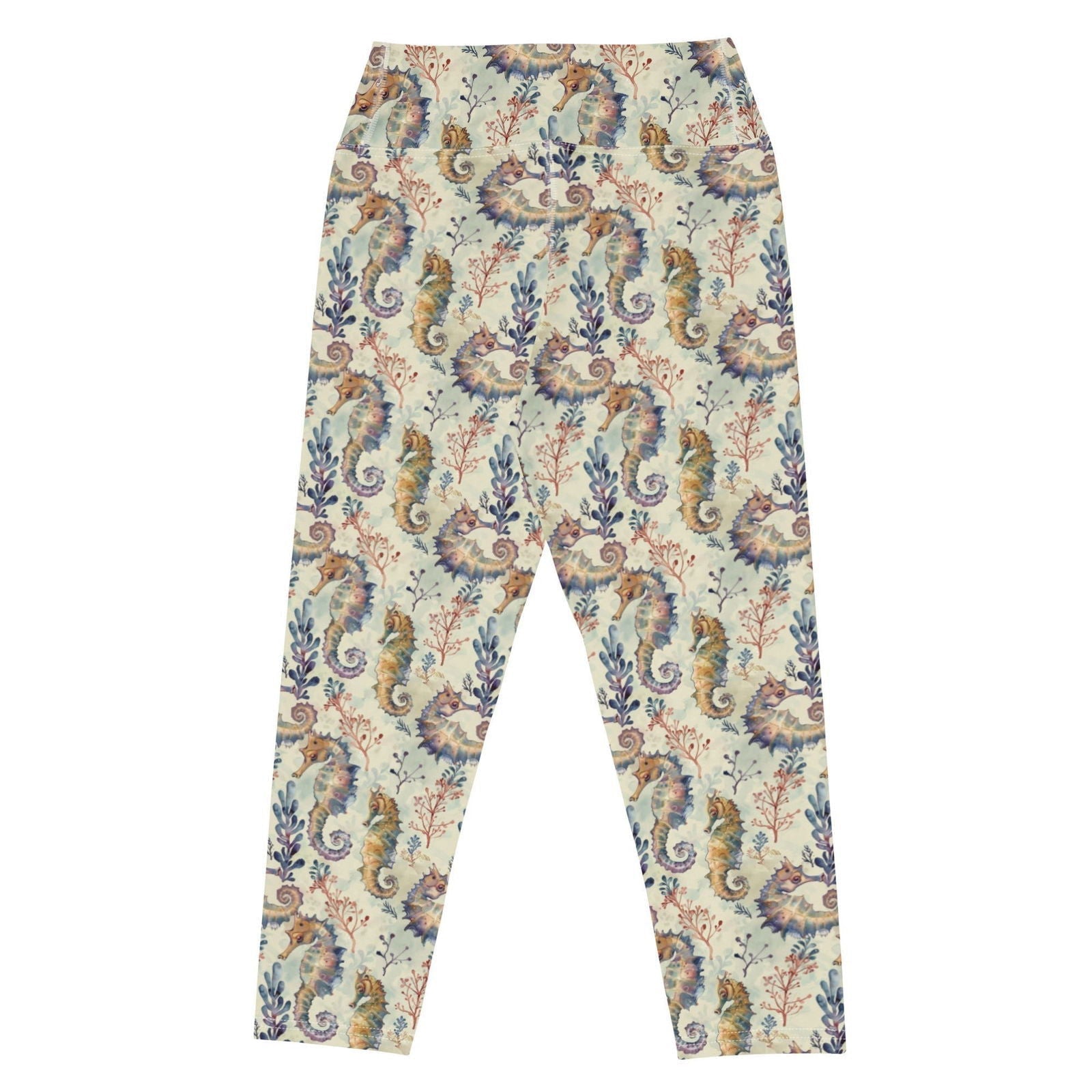 Seahorse Haven Capri Swim Leggings - 