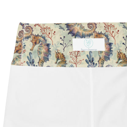 Seahorse Haven Capri Swim Leggings - 