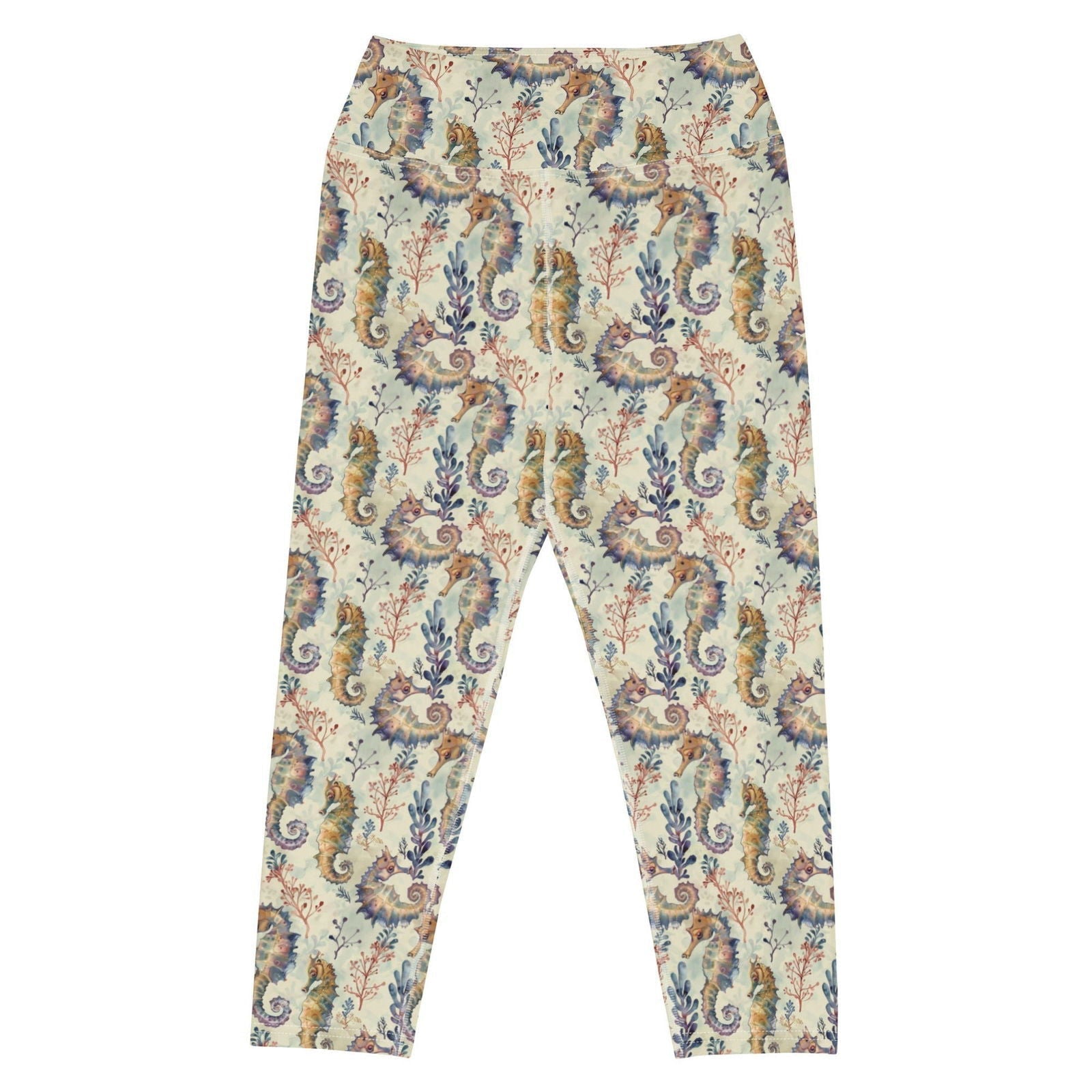 Seahorse Haven Capri Swim Leggings - 