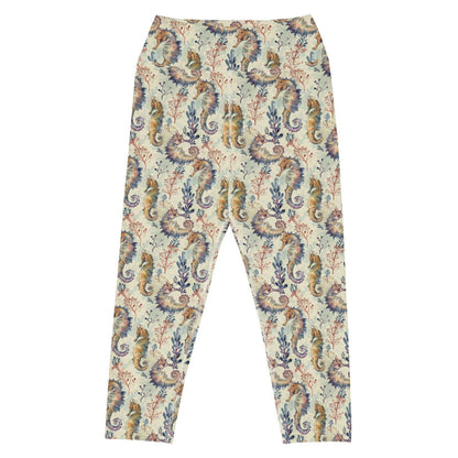 Seahorse Haven Capri Swim Leggings - 