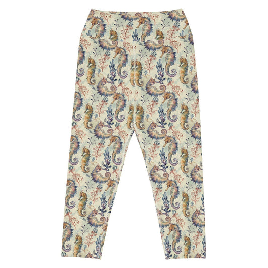 Seahorse Haven Capri Swim Leggings - 
