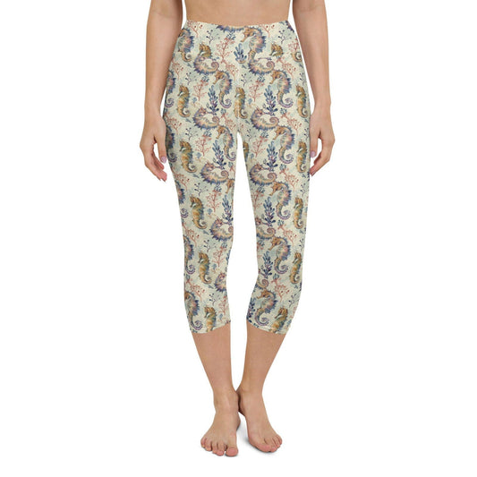 Seahorse Haven Capri Swim Leggings - 