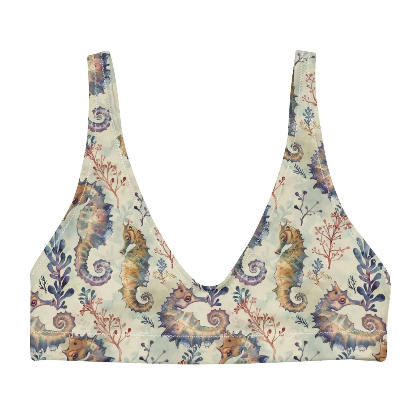 Seahorse Haven Eco Bikini Top - 