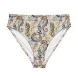 Seahorse Haven Eco High-Waisted Bikini Bottom -  - ["seahorse","Seahorse Haven","swim","women"]