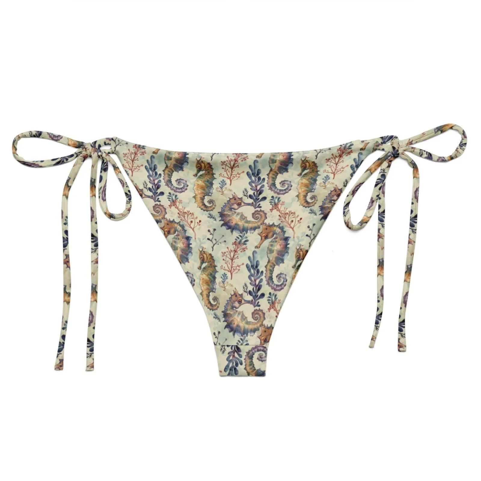 Seahorse Haven Eco String Bikini Bottom - 