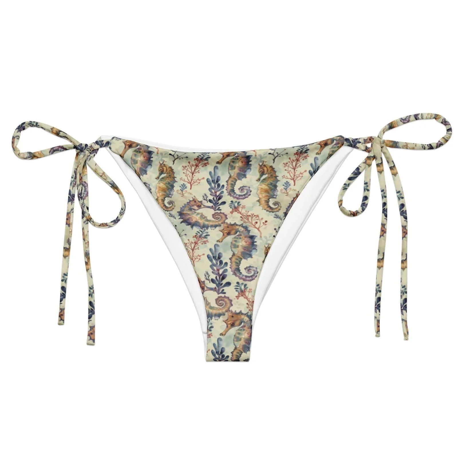 Seahorse Haven Eco String Bikini Bottom - 