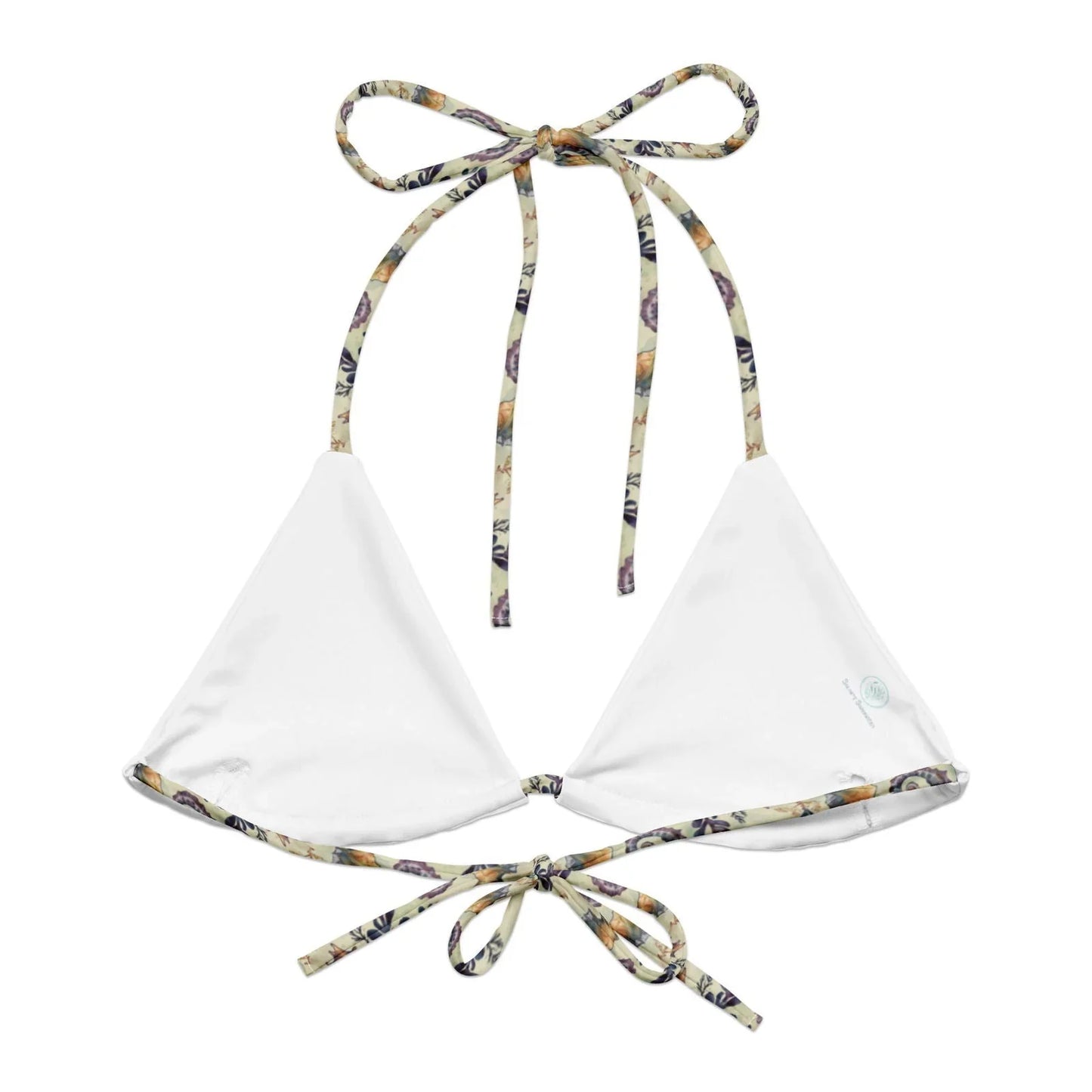 Seahorse Haven Eco String Bikini Top - 