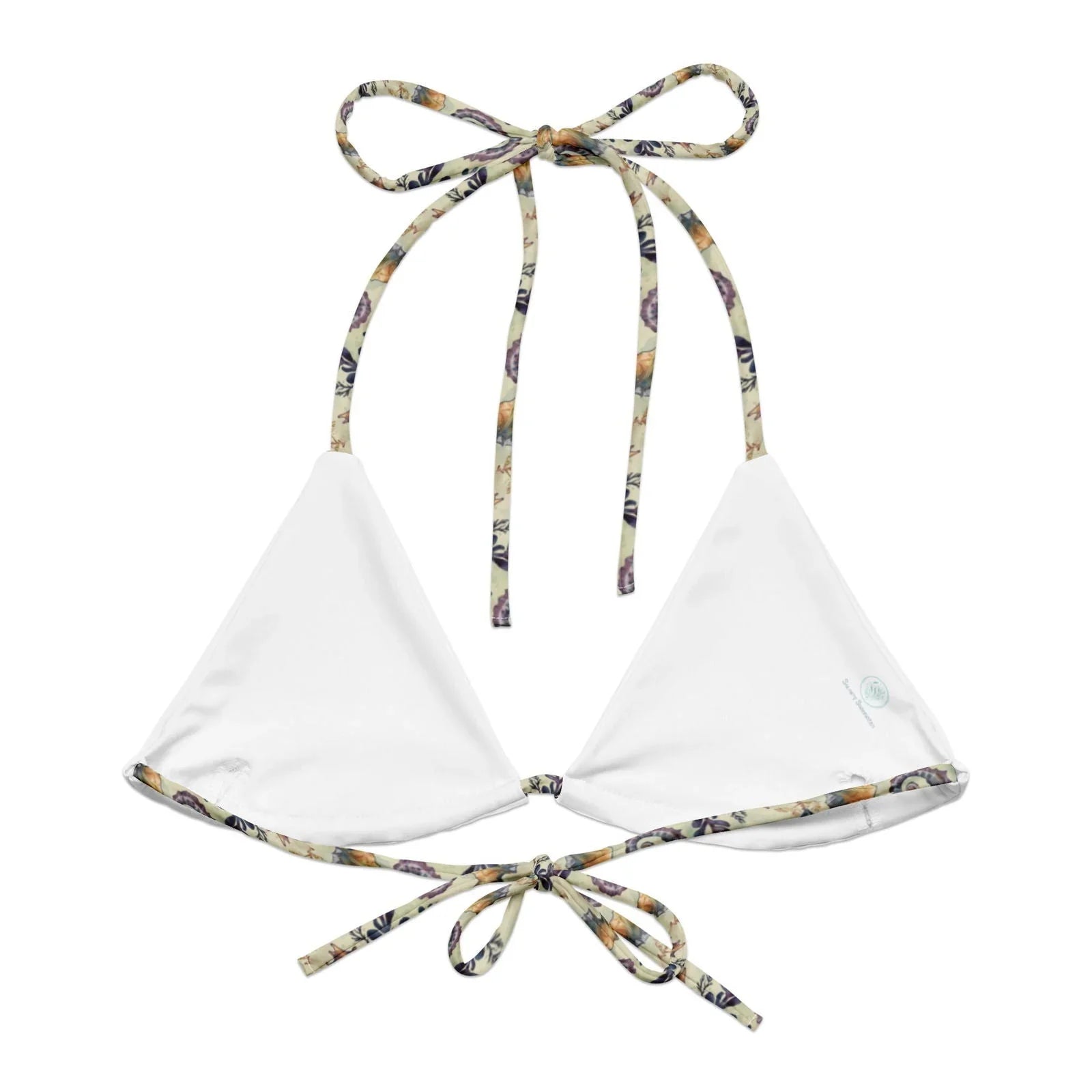 Seahorse Haven Eco String Bikini Top - 