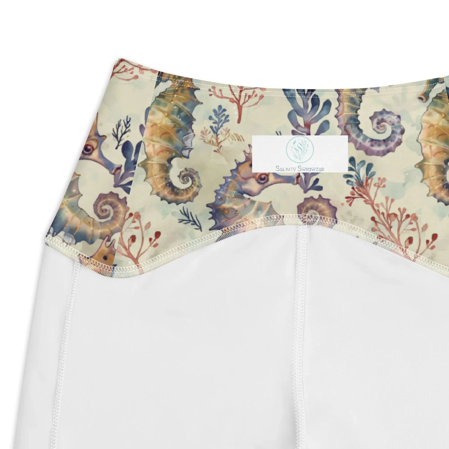 Seahorse Haven Eco Swim Leggings With Pockets - 