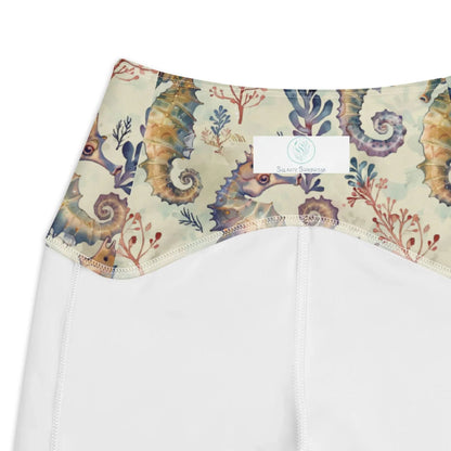 Seahorse Haven Eco Swim Leggings With Pockets - 