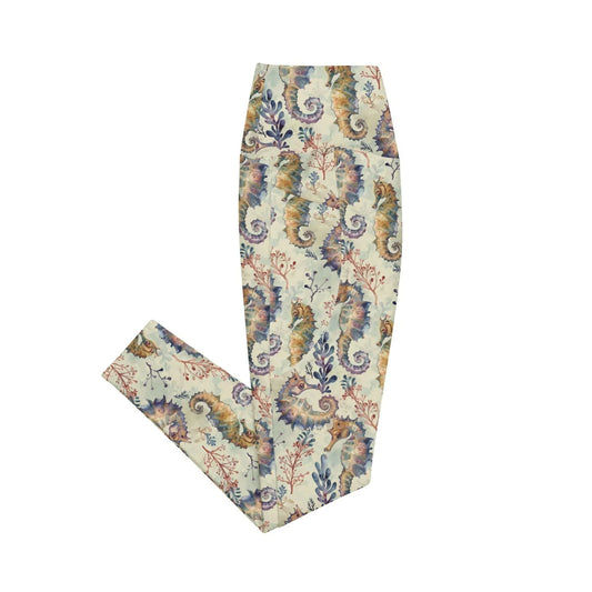 Seahorse Haven Eco Swim Leggings With Pockets - 