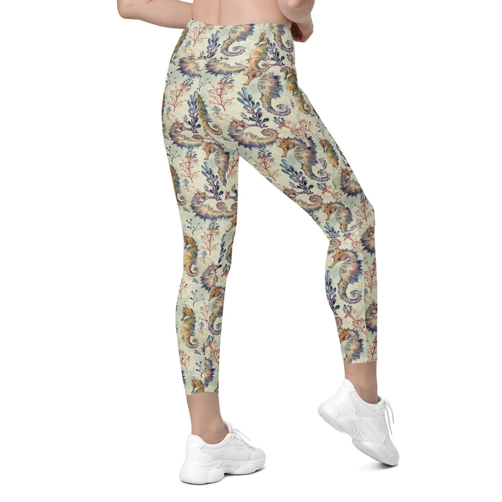 Seahorse Haven Eco Swim Leggings With Pockets - 