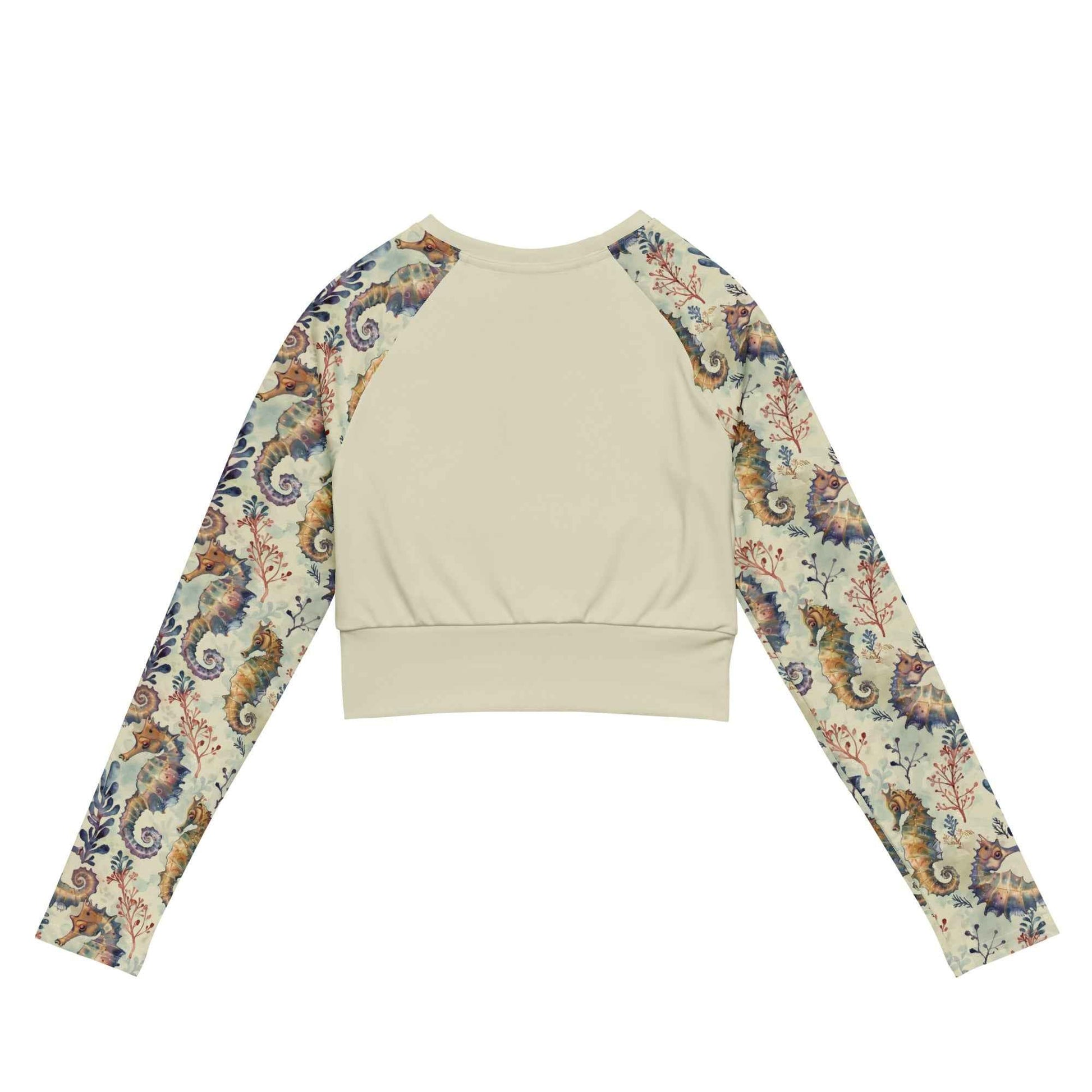 Seahorse Haven Eco Cropped Rash Guard Solid - 