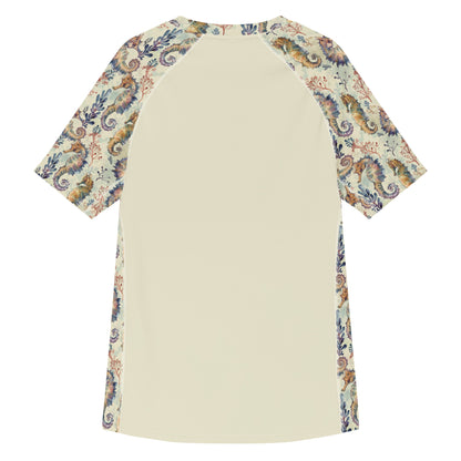 Seahorse Haven Men’s Short Sleeve Rash Guard - 