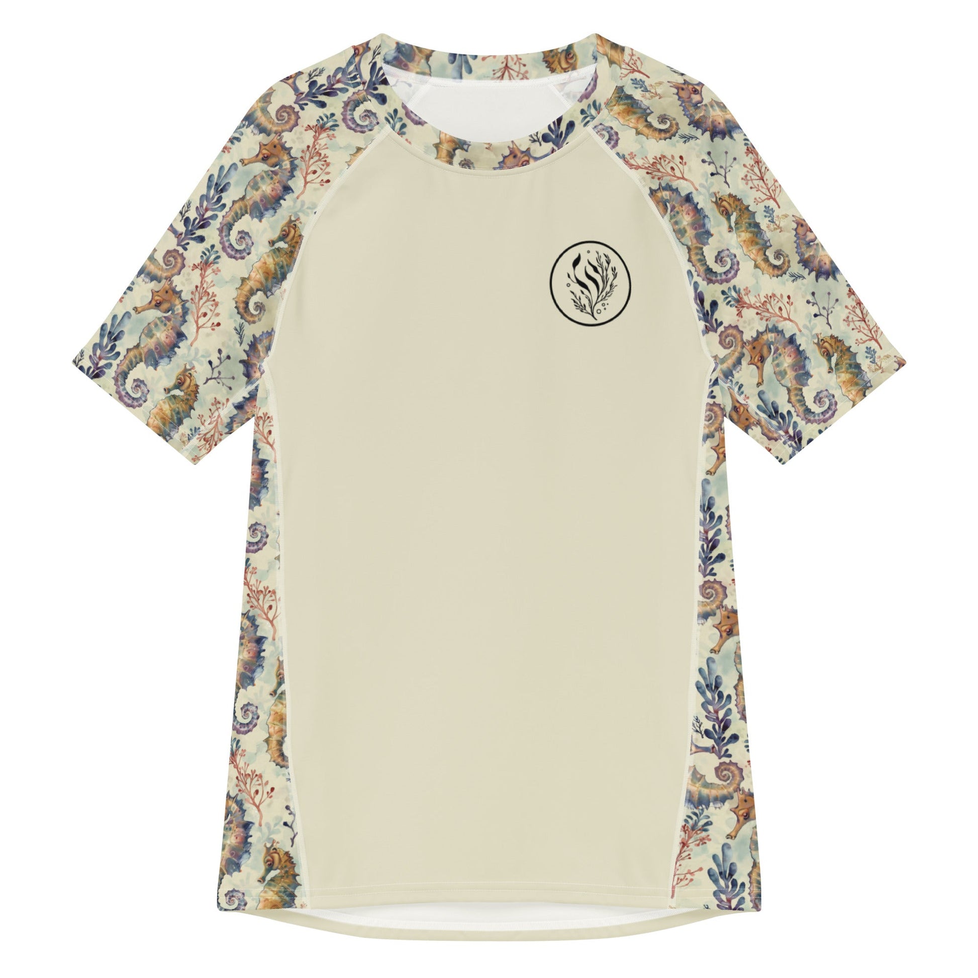 Seahorse Haven Men’s Short Sleeve Rash Guard - 