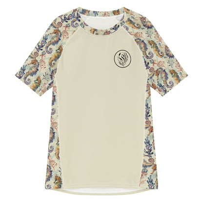 Seahorse Haven Men’s Short Sleeve Rash Guard - 