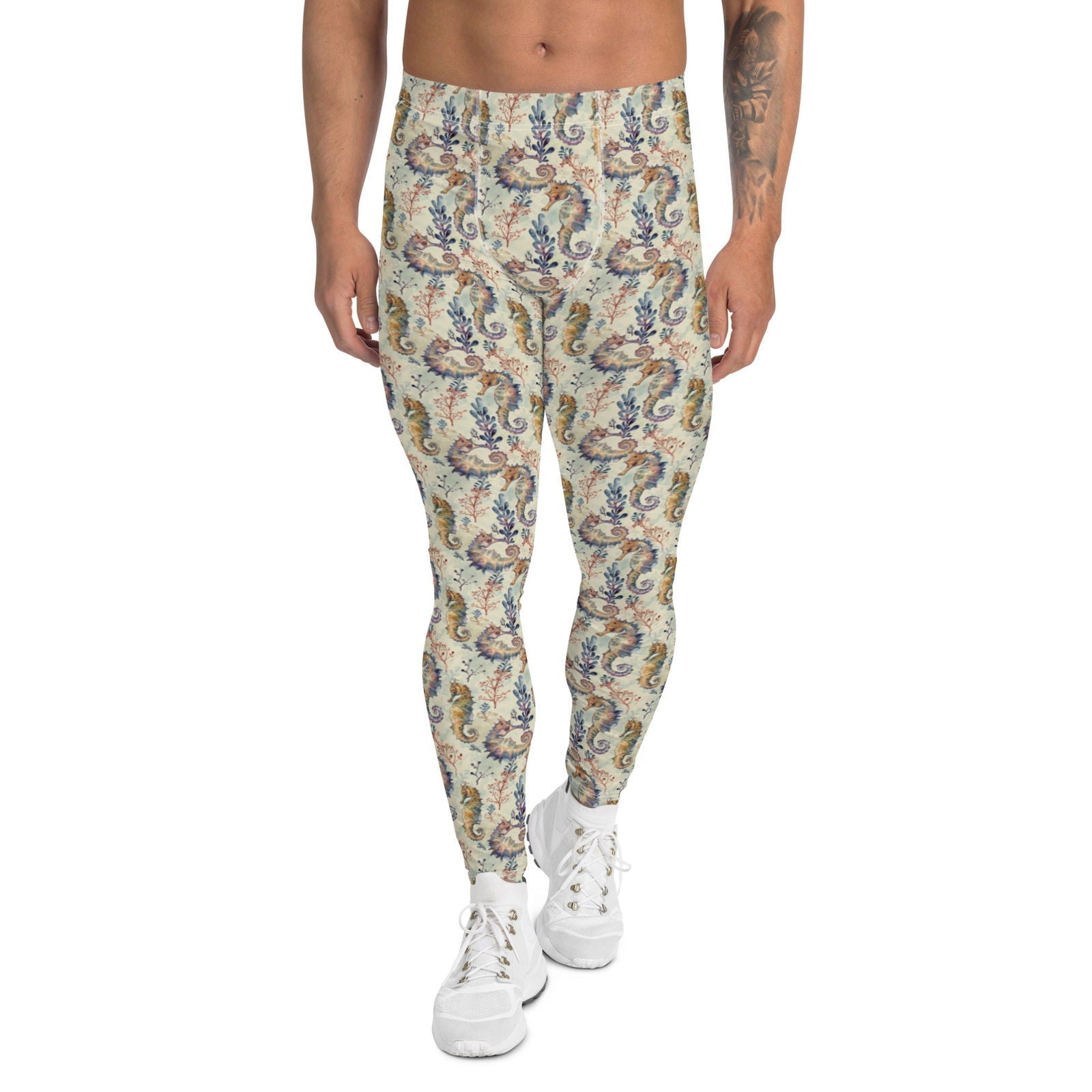 Seahorse Haven Men's Swim Leggings - 