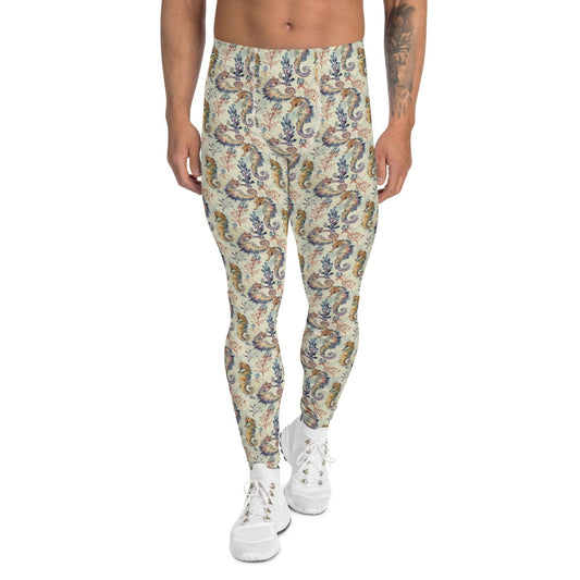Seahorse Haven Men's Swim Leggings - 