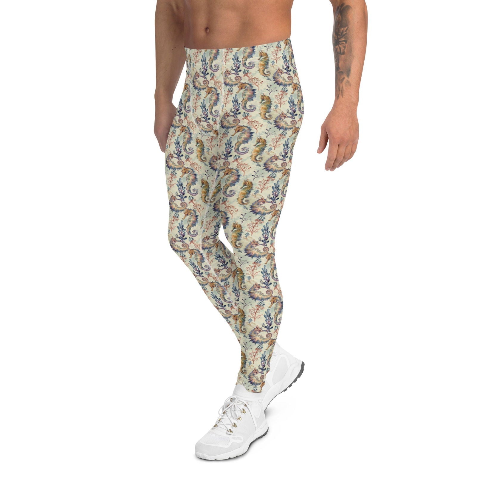Seahorse Haven Men's Swim Leggings - 