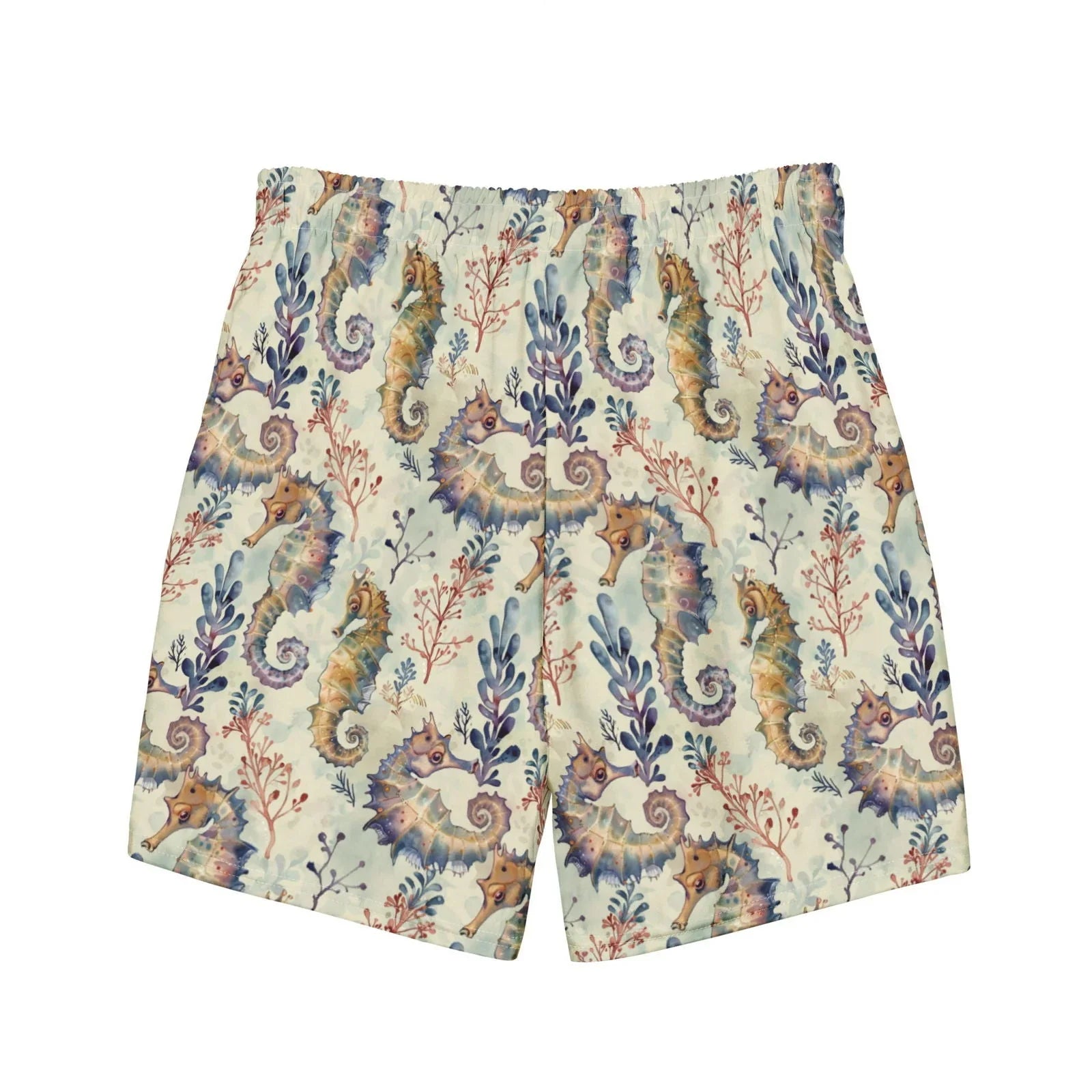 Seahorse Haven Men's Swim Trunks - 