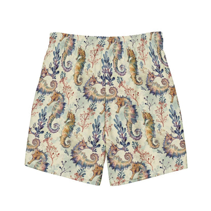 Seahorse Haven Men's Swim Trunks - 