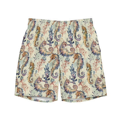 Seahorse Haven Men's Swim Trunks - 