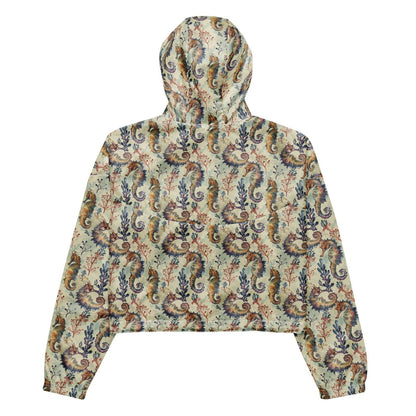 Seahorse Haven Women’s cropped Windbreaker - 
