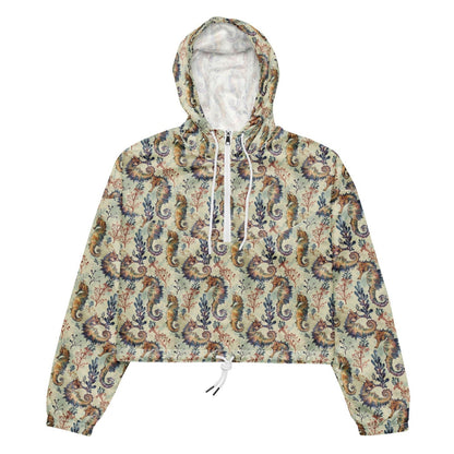 Seahorse Haven Women’s cropped Windbreaker - 