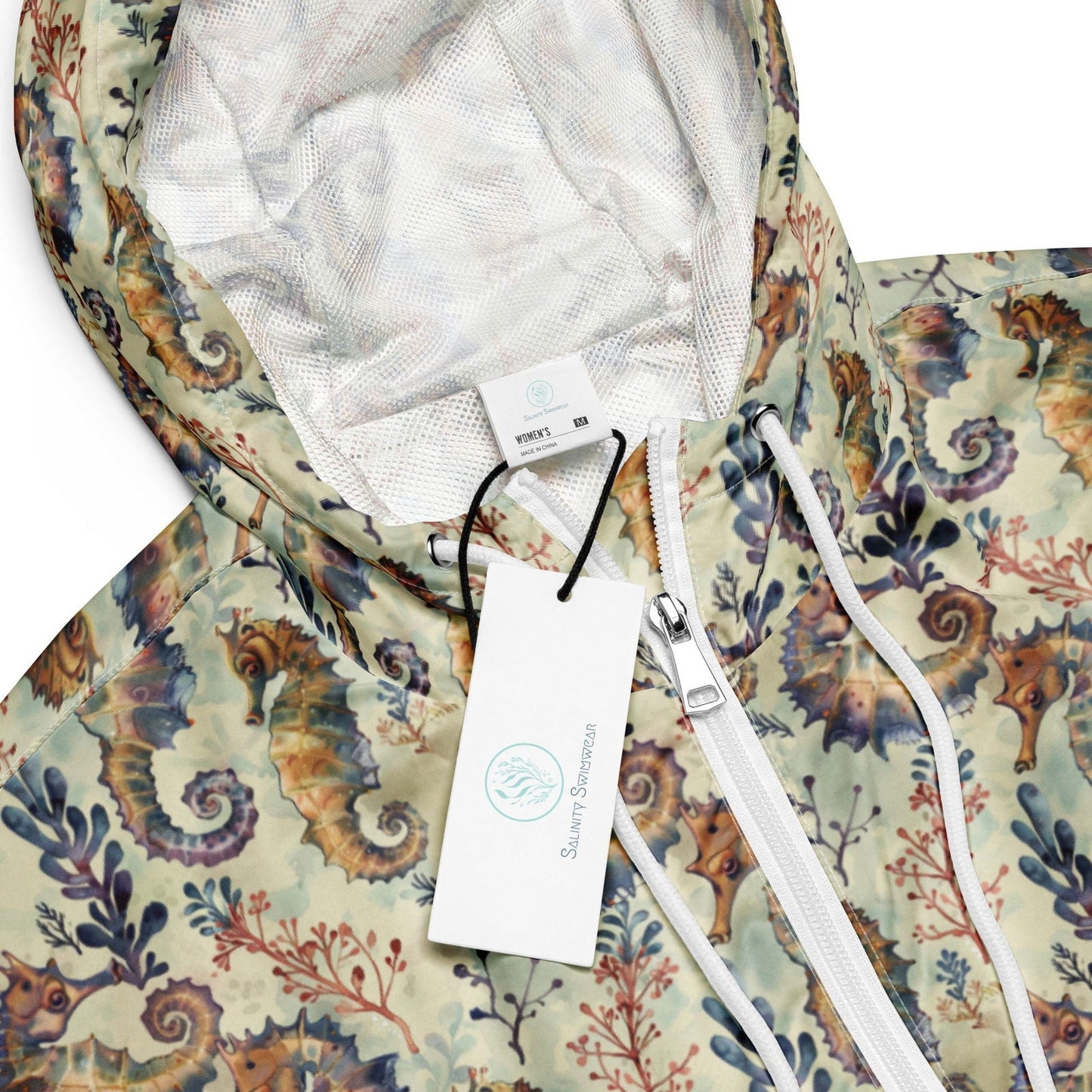 Seahorse Haven Women’s cropped Windbreaker - 