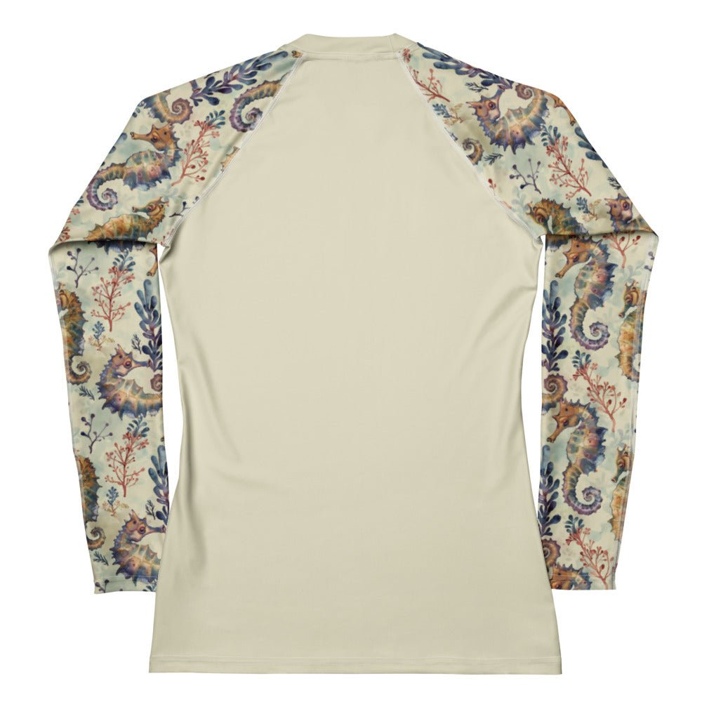 Seahorse Haven Women's Rash Guard Solid - 